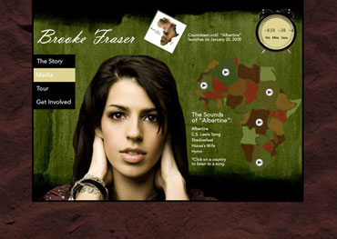 Brooke Fraser 'Albertine' Website Brooke Fraser 'Albertine' Website